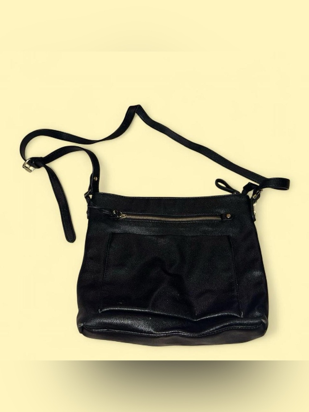 Black Crossbody Shoulder Bag - Classic Everyday Style